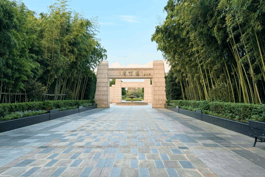 上海清竹园大门图